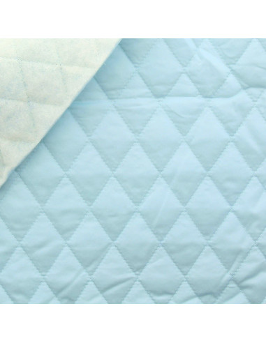 Doublure matelassée - Bleu layette