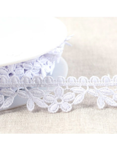 Guipure pâquerette - Blanc