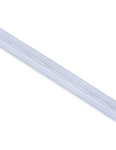 Elastique à boutonnière nylon - Blanc