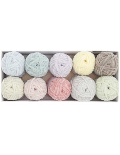 Coffret 10 pelotes de fil Ricorumi Nilli Nilli Pastel 2