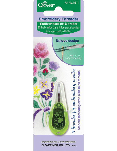 Enfileur pour fils à broder Clover