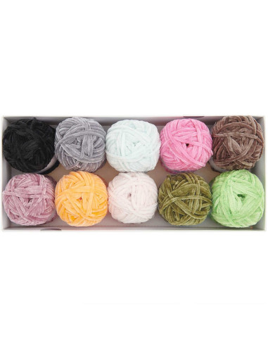 Coffret 10 pelotes de fil Ricorumi Nilli Nilli Fashion