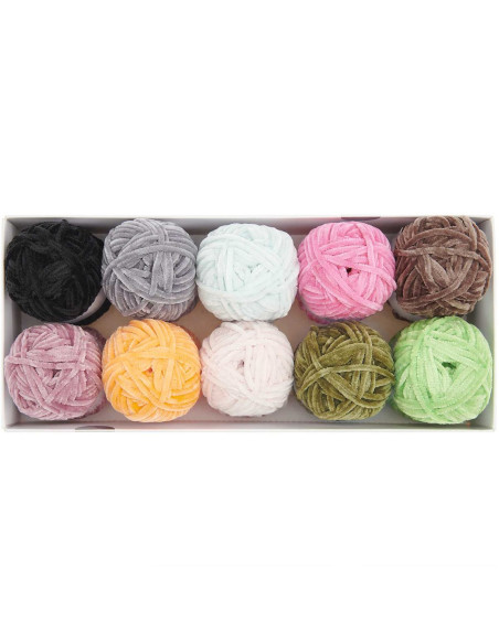Coffret 10 pelotes de fil Ricorumi Nilli Nilli Fashion