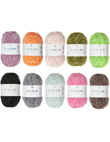 Coffret 10 pelotes de fil Ricorumi Nilli Nilli Fashion