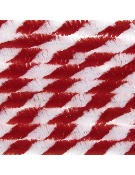 Fils chenilles - Mixte rouge et blanc