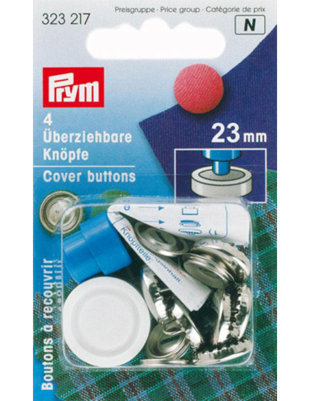 Boite 4 boutons à recouvrir avec outil 23 mm