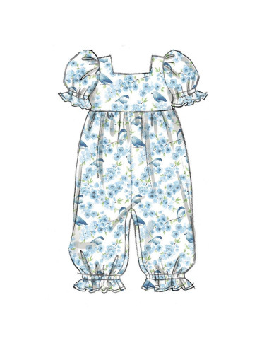 Patron de barboteuse - Butterick 6950