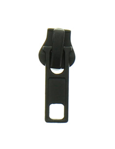 Curseur pour fermeture synthétique 6 mm - Noir
