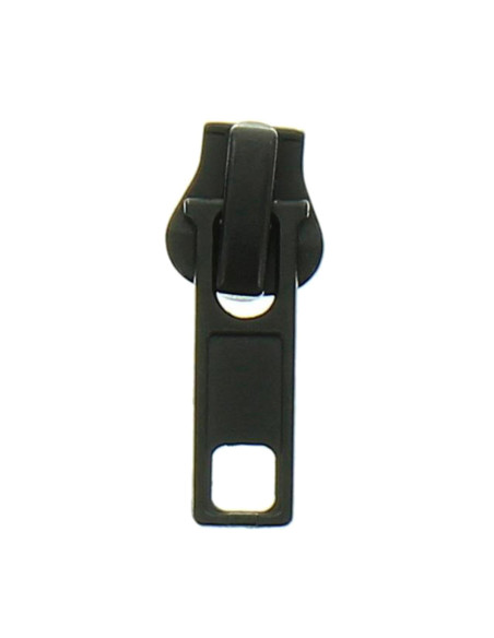Curseur pour fermeture synthétique 6 mm - Noir