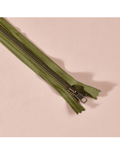 Fermeture métal Matcha Leaf 30 cm - Atelier Brunette