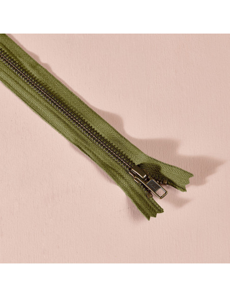 Fermeture métal Matcha Leaf 30 cm - Atelier Brunette