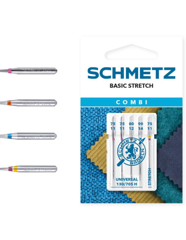 Aiguilles assortiment Combi Basic Stretch Schmetz