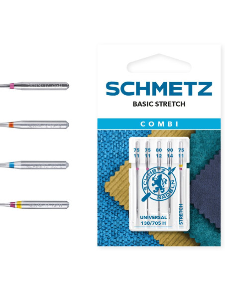 Aiguilles assortiment Combi Basic Stretch Schmetz