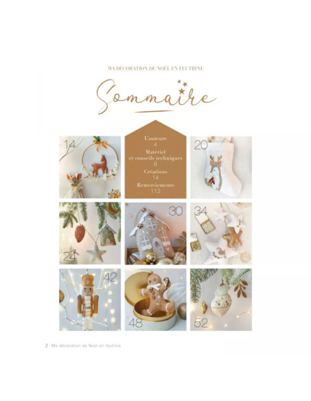 Livre ma décoration de noël en feutrine