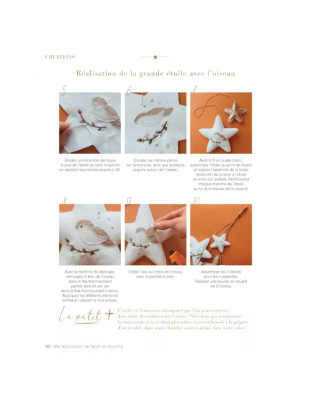 Livre ma décoration de noël en feutrine