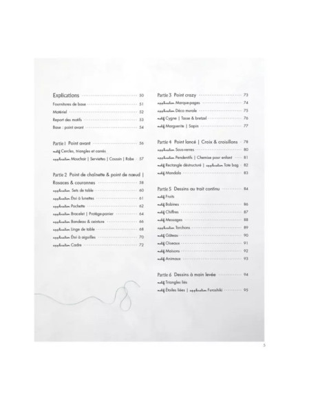 Livre broderie sashiko embellie
