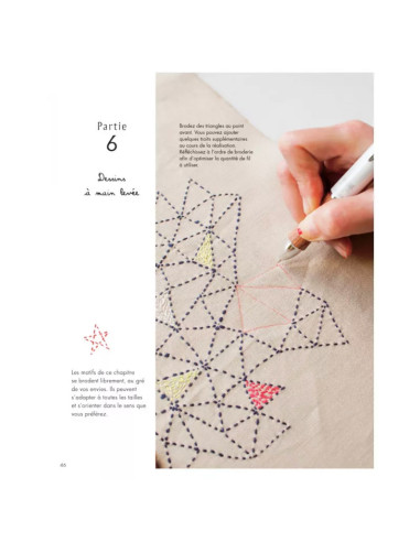 Livre broderie sashiko embellie