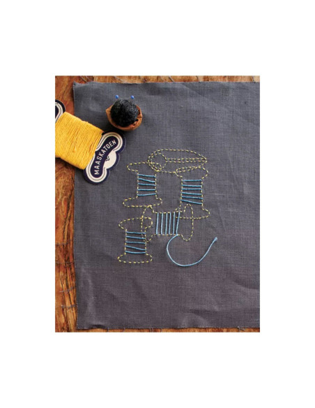 Livre broderie sashiko embellie