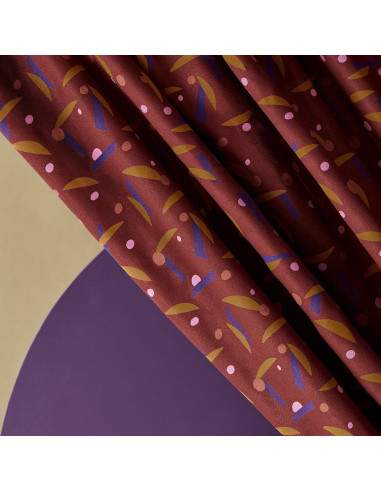 Tissu crêpe de viscose Java Rust - Atelier Brunette