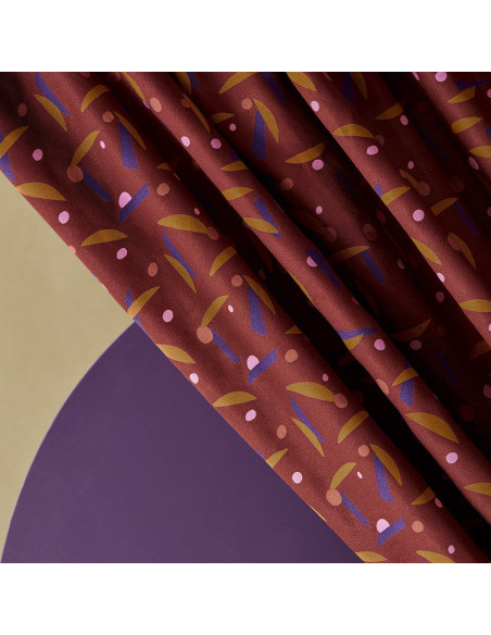 Tissu crêpe de viscose Java Rust - Atelier Brunette
