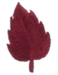 Écusson thermocollant feuille bordeaux