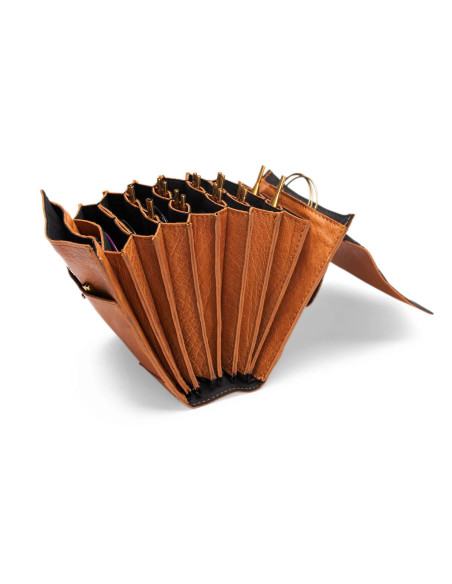 Etui de rangement en cuir pour aiguilles interchangeables Muud Betina - Whisky