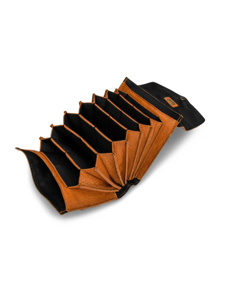Etui de rangement en cuir pour aiguilles interchangeables Muud Betina - Whisky