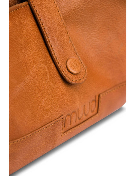 Etui de rangement en cuir pour crochet et aiguilles interchangeables Muud Billie - Whisky