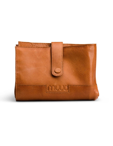 Etui de rangement en cuir pour crochet et aiguilles interchangeables Muud Billie - Whisky