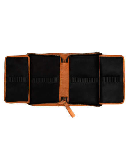 Etui de rangement en cuir pour aiguilles interchangeables Muud Effi - Whisky