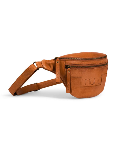 Sac banane en cuir Muud Vegas - Whisky