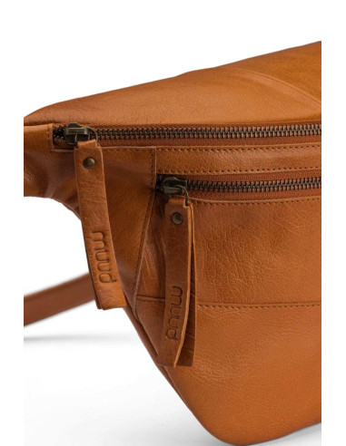 Sac banane en cuir Muud Vegas XL - Whisky