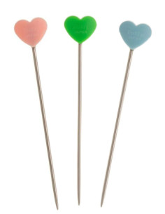 Epingles à tricot rose, bleu, vert Tulip 2