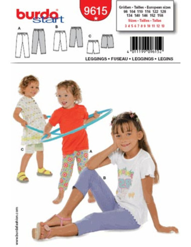 Patron de caleçons - Burda 9615