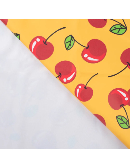 Tissu toile imperméable pour ciré - Cerises