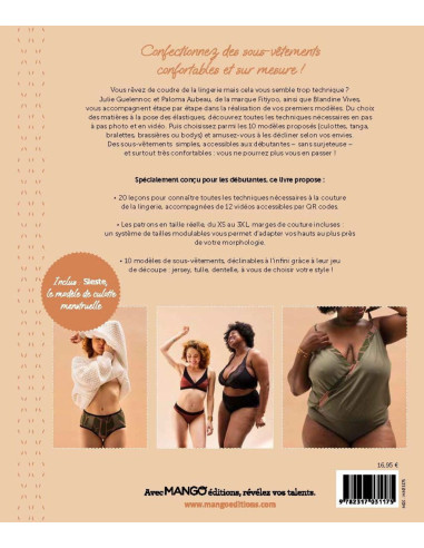 Livre apprendre à coudre sa lingerie confort
