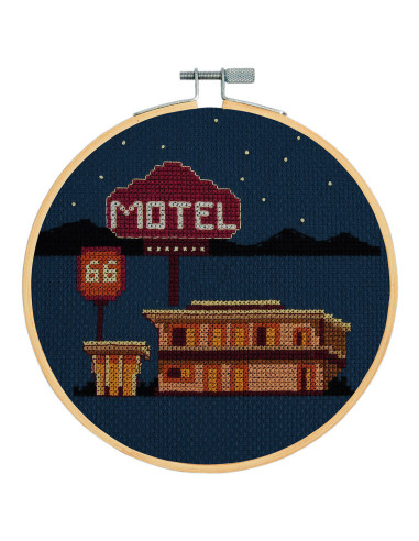 Kit broderie point de croix - Motel