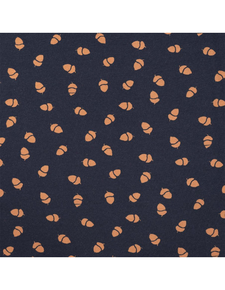 Tissus jersey - Glands fond bleu