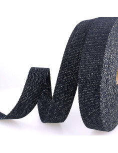 Sangle de sac lurex - Marine et argent