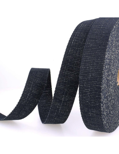 Sangle de sac lurex - Marine et argent