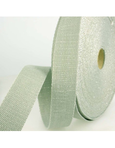 Sangle de sac lurex - Gris et argent