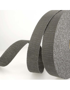 Sangle de sac lurex - Anthracite et argent