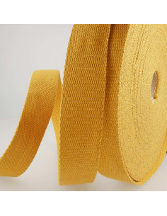 Sangle de sac lurex - Moutarde et or