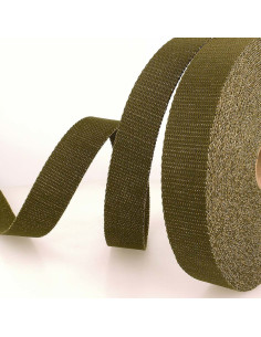 Sangle de sac lurex - Kaki et or