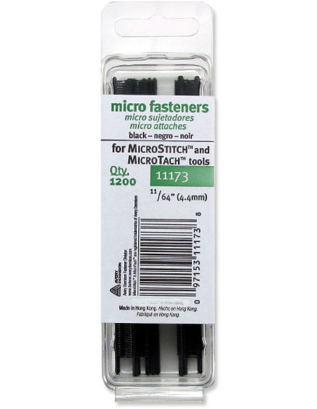 Recharges agrafes pour MicroStitch - Noir