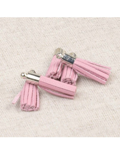 Set de 6 mini pompons - Rose