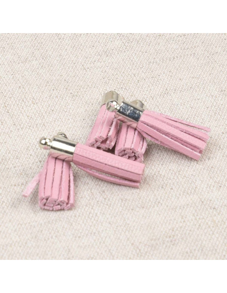Set de 6 mini pompons - Rose