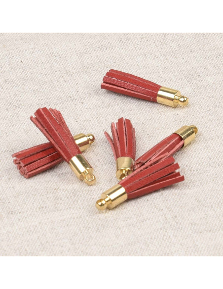 Set de 6 mini pompons - Rouge