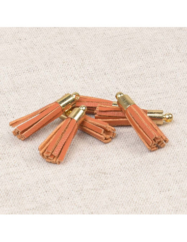 Set de 6 mini pompons - Orange