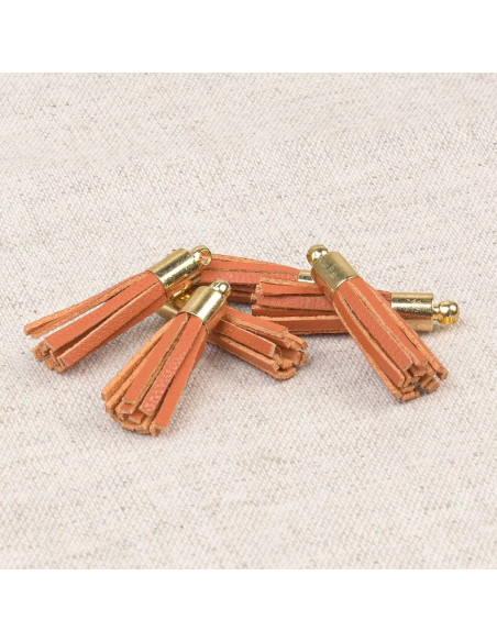 Set de 6 mini pompons - Orange